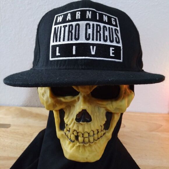 Warning Nitro Circus Live Snap Back Hat - Picture 1 of 7